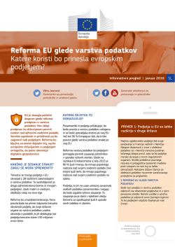 Reforma EU glede varstva podatkov Katere koristi bo