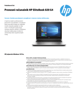 Prenosni računalnik HP EliteBook 820 G4