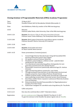 Seminar programme