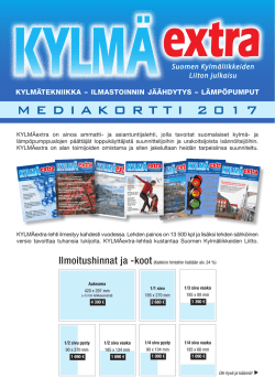 mediakortti 2017 - Suomen Kylmäliikkeiden Liitto