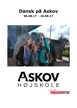 Dansk på Askov - Askov Højskole