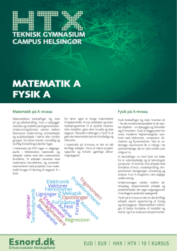 matematik a fysik a - Erhvervsskolen Nordsjælland