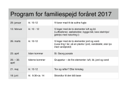 Familiespejd - Skovgruppen