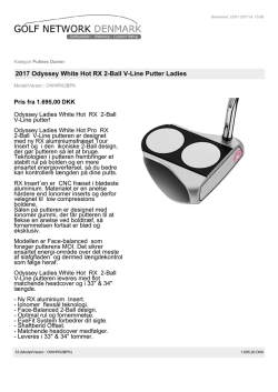 2017 Odyssey White Hot RX 2-Ball V