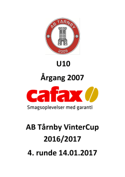 U10 Årgang 2007 AB Tårnby VinterCup 2016/2017 4