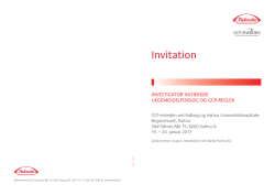 Invitation - Dansk Hæmatologisk Selskab