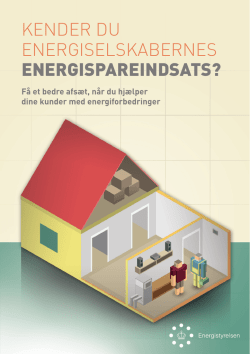 kender du energiselskabernes energispareindsats?