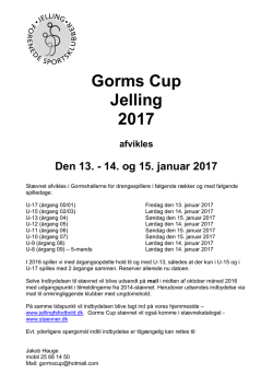 Gorms Cup Jelling 2017
