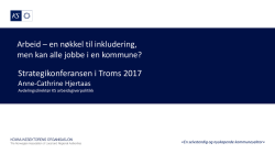 Strategikonferansen i Troms 2017