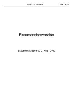 MED4500 2016 Høst farmakologi