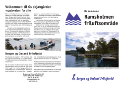 Ramsholmen friluftsområde - Bergen og Omland Friluftsråd