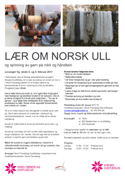lær om norsk ull - Norges Husflidslag