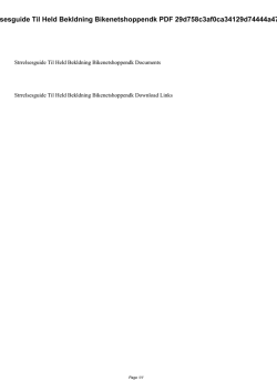 Strrelsesguide Til Held Bekldning Bikenetshoppendk PDF