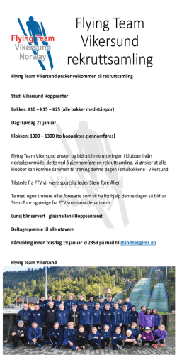 Flying Team Vikersund (aktiv) newsletter