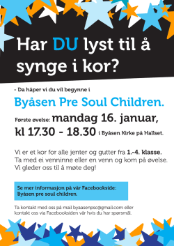 Byåsen Pre Soul Children.