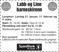 I.L. Ny Von – Labb og Line barneskirenn Lyngmyr 21/01