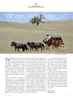 Vill vest i Wells Fargo