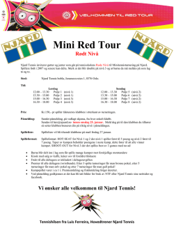 Invitasjon Mini Red Tour på Njård