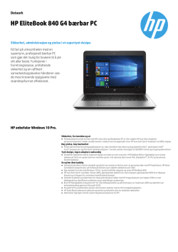 HP EliteBook 840 G4 bærbar PC