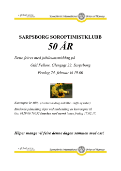 50 ÅR - Sarpsborg