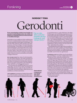 Introduktion Tema gerodonti