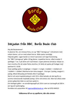 HÄR - Borås Boule Club