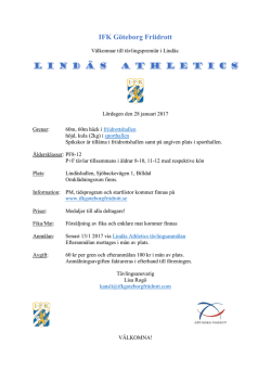 inbjudan - IFK Göteborg