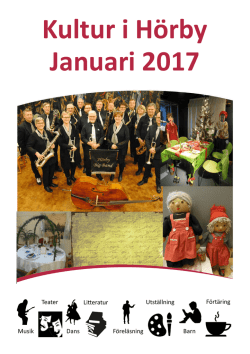Kultur i Hörby Januari 2017