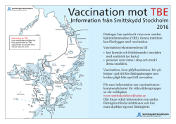 Information från Smittskydd Stockholm 2016