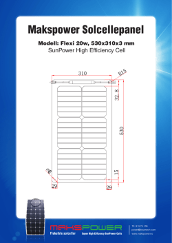 Makspower Solcellepanel