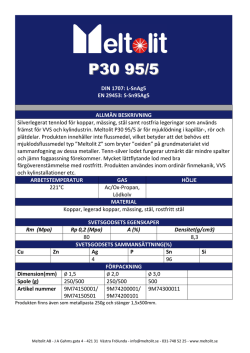 P30 95/5 - Meltolit AB