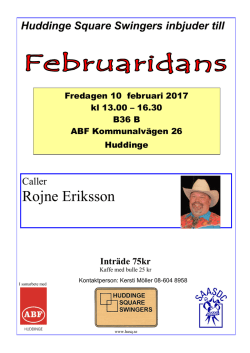 Februaridans fredag 10 feb