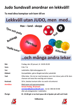 Lekafton - Judo Sundsvall