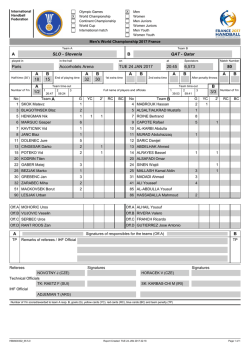 AB SLO - Slovenia QAT - Qatar Paris Accorhotels Arena TUE