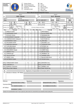 AB RUS - Russia SLO - Slovenia Paris Accorhotels Arena SAT