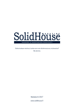 Lataa Mediakortti - Solid House Magazine