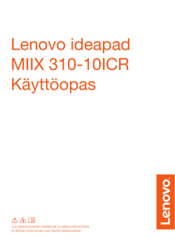 Lenovo ideapad MIIX 310-10ICR Käyttöopas