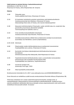Ohjelma ja ilmoittautumiset (pdf, 262 kt) - ELY