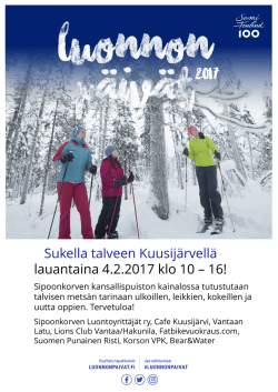 Sukella talveen - Vantaan Latu ry