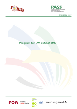 Program for DM i SOSU 2017