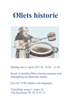 Øllets historie - a