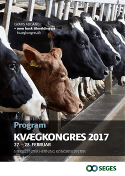 Program KvægKongres 2017