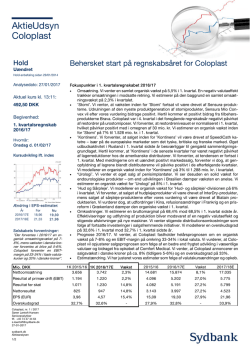 Coloplast - Sydbank Markets