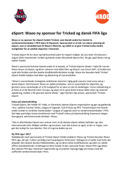 eSport: Waoo ny sponsor for Tricked og dansk FIFA liga