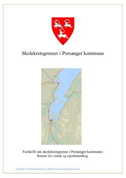 Skolekretsgrenser i Porsanger kommune
