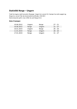 Statistikk Norge – Ungarn