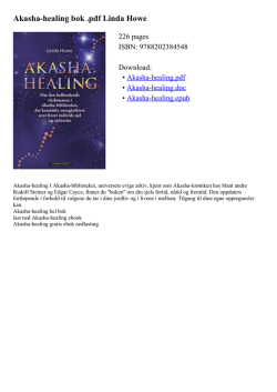 Akasha-healing I Akasha-biblioteket, universets