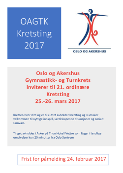 OAGTK Kretsting 2017