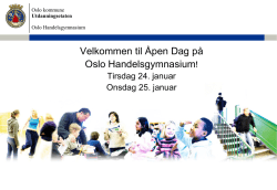 Utdanningsetaten - Oslo handelsgymnasium