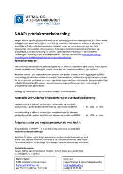 NAAF sin merkeordning - Norges Astma